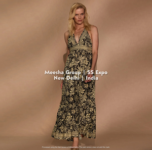 Vestido largo plisado de verano para mujer, estilo bohemio, con cuello halter, estampado floral, espalda descubierta y cintura imperio - Surtido - Product Image 4