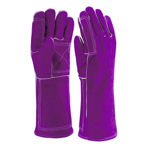Guantes de Soldadura de Piel de Vacuno de Primera Calidad, Resistentes al Fuego, para Trabajo Pesado y Construcción - Product Image 6