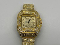 Reloj de diamantes de moissanita estilo japonés más vendido, reloj a juego para parejas, ideal como regalo de San Valentín, disponible a un precio razonable.