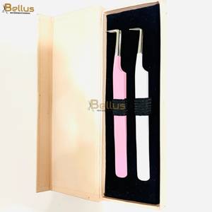แหนบต่อขนตา Bellus International Professional สีชมพูอ่อน ขนาด 12-14 ซม. ผลิตจากสแตนเลสเคลือบผง ปลายเรียบละเอียด - Product Image 5