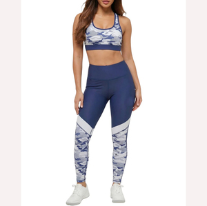 Women's Solid High <b>Support</b> Adjusted-straps Sports Bra Scoop Neck Racerback Breathable Spandex/Nylon Workout <b>Crop</b> <b>Top</b> - Product Image 2
