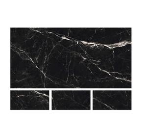 Carreaux de porcelaine européens antidérapants, résistants aux acides et antibactériens, à haute brillance, 600x1200, noirs, pour projets de construction, maisons, appartements, faciles à poser - Product Image 2