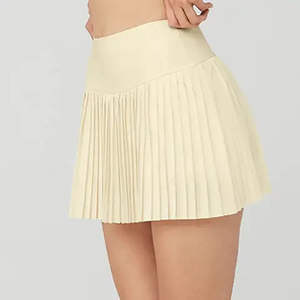 กระโปรงกีฬาสั้นทรงพลีทข้างสำหรับผู้หญิง คุณภาพสูง ขายส่ง ผ้าฝ้าย แห้งเร็ว เหมาะสำหรับวิ่ง ฟิตเนส เทนนิส พิคเคิลบอล - Product Image 2