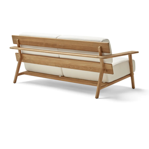 Canapé d'extérieur moderne en teck massif 2 places, canapé de jardin, mobilier de luxe pour villas et complexes hôteliers - Product Image 3