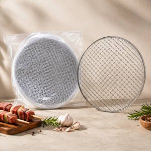 Grille de cuisson ronde en acier inoxydable résistante à la chaleur pour barbecue extérieur - Product Image 5