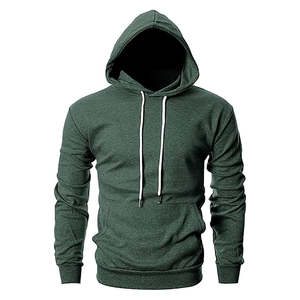 Sudadera con Capucha para Hombre, Corte Ajustado, Color Verde Oscuro, Informal, para Invierno - Product Image 1