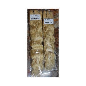 Paquetes de cabello brasileño rubio 613, peluca de cabello virgen a granel con mechones sin procesar, ideal para peinados platino y cabello liso. - Product Image 1