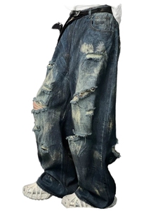 Pantalons en jean sur mesure pour hommes, pantalons cargo en jean, jeans tendance, fournisseur de vêtements en gros, tissu de qualité supérieure, pantalons décontractés - Product Image 2