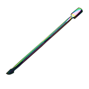 Pousse-cuticules carré professionnel en acier inoxydable de haute qualité - Outil durable réutilisable à double usage avec logo personnalisé - Product Image 4