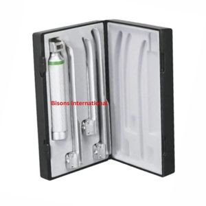 Wholesale Stainless Steel Manual Fiber <b>Optic</b> Miller Laryngoscope Adult LED Straight Blade Intubation Kit Handle CE Certified - Product Image 2