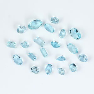 Piedra preciosa suelta ovalada de corte de Aguamarina Natural Color aguamarina para la fabricación de joyas - Product Image 3