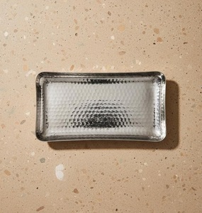 ที่นำเสนอเครื่องครัวแบบเรียบง่ายจานสเตนเลสทรงสี่เหลี่ยมทำด้วยมือ - Product Image 1