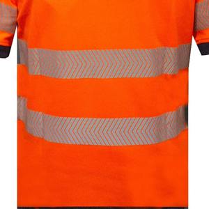 Men <b>Hi</b> <b>Vis</b> Short Sleeve Work T Shirt <b>Orange</b> Reflective Stripes Polyester High Visibility Safety Apparel ODM Quick Dry 2026 - Product Image 4