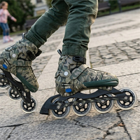 Roues de patinage de vitesse 110 mm 78A, roues en PU moulées 110x24 mm pour patins de piste d'entraînement de vitesse intérieurs et extérieurs, équipement athlétique