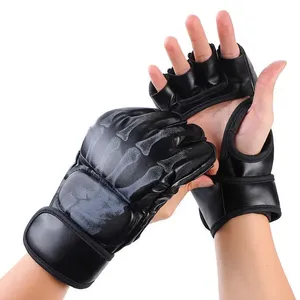 Gants de boxe d'entraînement en cuir de vachette véritable à prix abordable, gants de fitness haut de gamme pour la gym, fournisseur d'usine en gros OEM ODM - Product Image 2