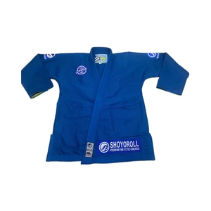 Nouveau modèle de kimono BJJ bleu 100% coton, impression personnalisée, unisexe, adulte, coupe ample, durable, arts martiaux - Product Image 1