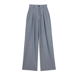 Pantalon décontracté droit pour homme, léger, écologique, respirant, coupe-vent, en toile, avec cordon de serrage, poches, coupe européenne, idéal pour l'été - Product Image 2