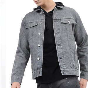 Top Selling Eco-Friendly Men <b>Jeans</b> Jacket <b>Soft</b> Fabric Streetwear Comfortable Custom Logo Men Winter Jacket - Product Image 1