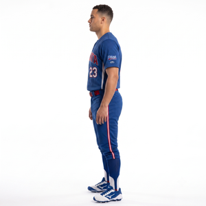 Camiseta de Béisbol Sublimada Personalizada 100% Poliéster Sin Mangas con Botones Completos para Hombre, Uniforme de Equipo de Softbol Amateur para Adultos, Secado Rápido - Product Image 3