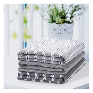 Exclusive Selling Eco-Friendly Reusable Cotton Grey Animal Print <b>Kitchen</b> Towel for Tea Absorbent Multi-Purpose Use - Product Image 1