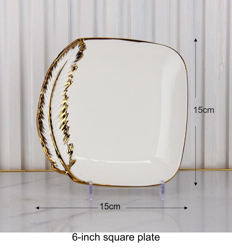 6-inch square plate
