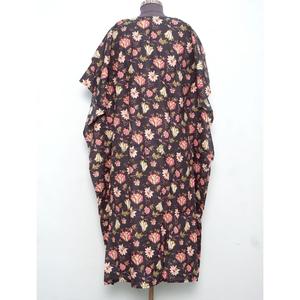 Kaftan long en coton confortable pour femme – Robe de nuit pour l'été, l'automne et le printemps – Idéal pour les soirées et les tenues de villégiature - Product Image 6