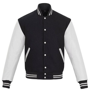 High Quality Custom <b>Thin</b> Stand Collar Varsity Baseball Bomber <b>Jacket</b> for <b>Men</b> Outdoor College Style Fashion - Product Image 1
