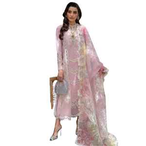 Самый продаваемый женский сальвар-камиз в стиле кари из высококачественной ткани для индийских/пакистанских праздников, пакистанская ткань Lawn Fabric - Product Image 1