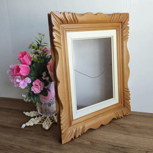 Antique Handmade Solid <b>Wood</b> <b>Photo</b> Frame Rustic Tabletop Display for Home Office Living Room Classic Vintage Decor Style - Product Image 2