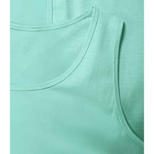 Camiseta sin Mangas de Algodón Azul Claro para Hombre, Cuello Redondo, Informal, de Color Sólido, Tejida, Transpirable, para Usar Debajo de la Ropa - Product Image 2