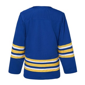 Vente flash - Maillot de hockey sur glace personnalisé, design par sublimation, uniforme d'équipe, 100 % polyester respirant, logo du fabricant, nom, numéro, OEM - Product Image 2