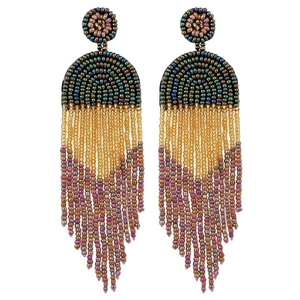 Pendientes de Bordado, Largos y Ligeros, Hechos a Mano, Joyería de Diseño para Mujeres y Niñas por MD HANDICRAFTS - Product Image 6