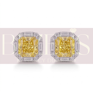 ต่างหูเพชรแล็บโกรว์ทรงฮักกี้ ดีไซน์อย่างมีจริยธรรม ทำจากทองคำโรสโกลด์ 14k เพื่อความหรูหราเหนือระดับ ด้วยเพชรแล็บโกรว์คุณภาพสูง - Product Image 1