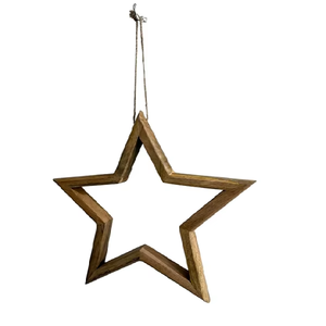 Elegant Modern Metal Christmas <b>Star</b> <b>Hanging</b> Ornament-Eco-Friendly Durable Multipurpose Decorative Wall Display for Festive - Product Image 5