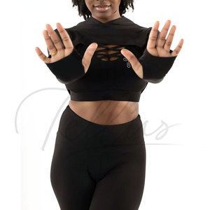 Best Design Plus Size Yoga Set for <b>Women</b> Custom <b>3</b>-<b>Piece</b> Shorts with Front Logo-Breathable Spandex/Polyester Low Price - Product Image 6