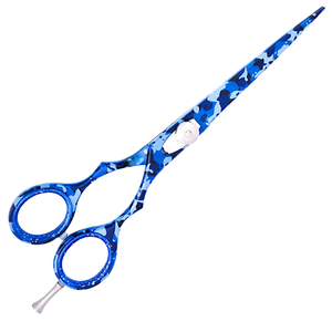 Ciseaux de coiffure professionnels pour barbe de 5 pouces, motif camouflage, acier inoxydable, durables, légers, réutilisables, pour usage en salon - Product Image 6