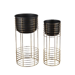 Maceta Galvanizada de Moda para Hogar, Hotel, Oficina, Jardín, Juego de 2 Macetas Galvanizadas para Decoración de Piso y Uso en Jardín - Product Image 4