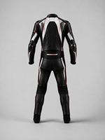 Ensemble de veste et pantalon de moto en cuir noir imprimé pour l'été, unisexe, respirant, coupe-vent, grande taille