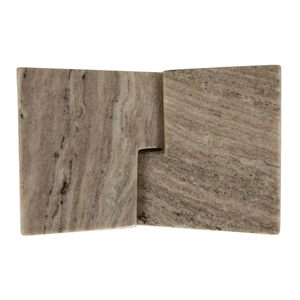 Ensemble d'entretoises à livres élégantes en marbre naturel gravé style Art Déco, support décoratif pour livres, présentoir pour bibliothèque de maison ou de bureau - Product Image 4