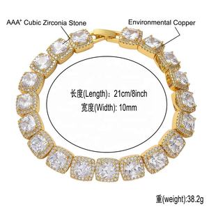 925 Sterling Silver Iced Out Moissanite Diamond Tennis Bracelet D Color VVS1 Hip Hop Jewelry <b>for</b> <b>Men</b> and Women - Product Image 4