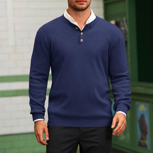 sweater active wear men custom <b>jumper</b> men's sweater for male basicscotton blended - Product Image 3