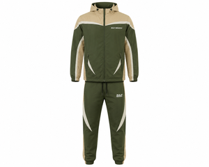 Conjunto Deportivo de Verano para Hombre, Chaqueta Corta Ligera Informal con Capucha, Pantalones Cortos con Cordón, Estilo Urbano, 2 Piezas, Nailon - Product Image 2