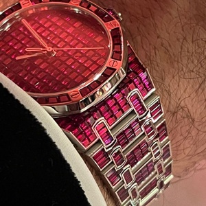 นาฬิกาหน้าปัดแก้วสำหรับผู้ใหญ่แบบใหม่ใช้ได้ทั้งชายและหญิงประดับเพชรไม่มีสี - Product Image 4