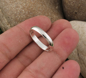 Handmade 925 Sterling <b>Silver</b> Classic Wedding Band <b>Ring</b> Hammered Simple for <b>Men</b> Women Wholesale - Product Image 5