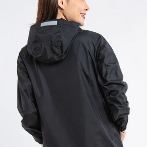 Hot Selling Woven Windproof Waterproof Breathable <b>Zip</b>-Up Lightweight <b>Women</b> Windbreaker Jacket New Arrival Full Zipper Hooded - Product Image 2