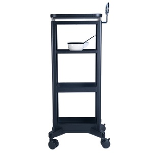 Carrito de Almacenamiento de Belleza Moderno de Acero Inoxidable de 4 Niveles, Carrito de Peluquería con 4 Ruedas - Product Image 5