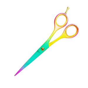 กรรไกรตัดผมคุณภาพสูง หลายสี ใบมีดคมทนทาน พร้อมตัวลดเสียง - Product Image 5