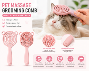 หวีนวดสัตว์เลี้ยง แปรงขนนุ่มสำหรับสุนัขและแมว ขายส่ง - Product Image 2