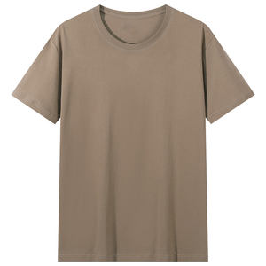 T-shirt en coton peigné pur 180G pour hommes et femmes, couleur unie, publicité culturelle, design de logo personnalisé OEM. - Product Image 6