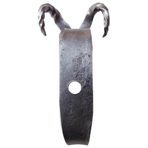 Handmade Custom Iron Forged Black Gun Metal Polish Ram <b>Head</b> Hook Coat <b>Towel</b> Hanger & Tool Bag Hook Decorative Hanging Rail - Product Image 3